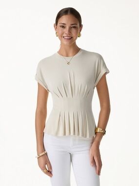 OGL Sandwashed Tucked Short Sleeve Tee In Morning Mist